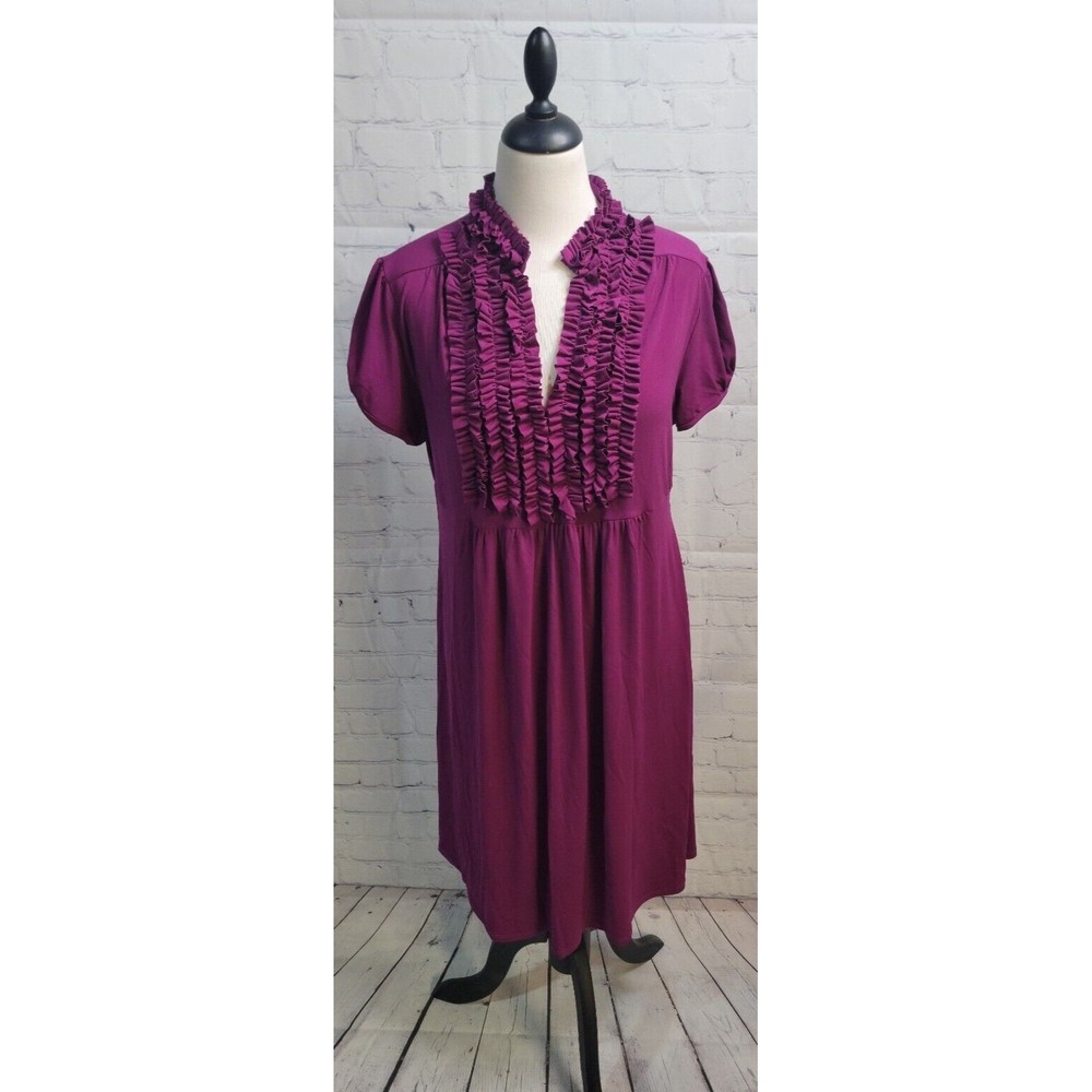 AA Studio AA Dress Plum Purple V-Neck size 14W